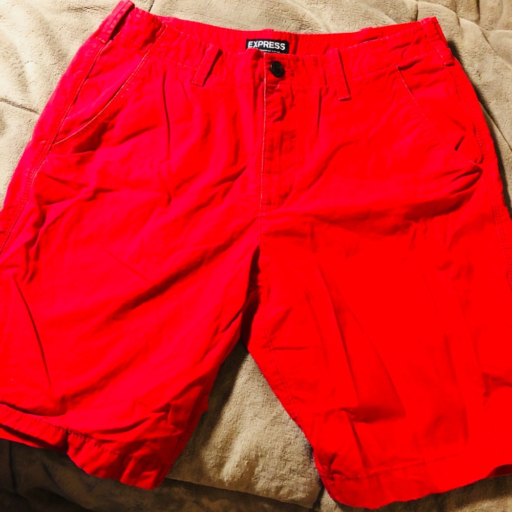 Red Golf Shorts